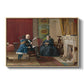 The Brown Family, 1869 by Eastman Johnson in a natural wood floater framed canvas wall art display.