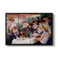 Luncheon of the Boating Party (Le Déjeuner des canotiers), 1880-1881 by Pierre-Auguste Renoir in a black floater framed canvas wall art display.