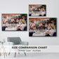 Size comparison chart for black floater framed canvas featuring Luncheon of the Boating Party (Le Déjeuner des canotiers), 1880-1881 by Pierre-Auguste Renoir.
