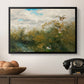 Wild Ducks (Grasänder), 1890 by Bruno Liljefors in a black floater framed canvas displayed above a console table in a hallway, featuring a realistic depiction of ducks in countryside landscape.