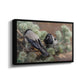 Angled view of Hooded Crows (Kråkor), 1891 by Bruno Liljefors in a black floater framed canvas.