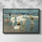 Front view of A Holiday, c. 1915 by Edward Henry Potthast in a black floater framed canvas.