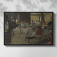 Front view of The Dance Class, c. 1873 by Edgar Degas in a black floater framed canvas.