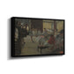Angled view of The Dance Class, c. 1873 by Edgar Degas in a black floater framed canvas.
