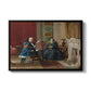 The Brown Family, 1869 by Eastman Johnson in a black floater framed canvas wall art display.