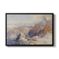 Col du Géant, 1903 by Edward Theodore Compton in a black floater framed canvas wall art display.