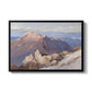 Hoher Göll from Watzmann-Hocheck, 1919 by Edward Theodore Compton in a black floater framed canvas wall art display.