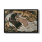 Death and the Maiden, 1915 by Egon Schiele in a black floater framed canvas wall art display.