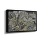 Angled view of Mödling II, 1918 by Egon Schiele in a black floater framed canvas.