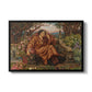 A Soul in Hell, c. 1901-1902 by Evelyn De Morgan in a black floater framed canvas wall art display.