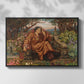 Front view of A Soul in Hell, c. 1901-1902 by Evelyn De Morgan in a black floater framed canvas.