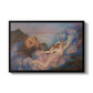 Twilight, 1914 by Evelyn De Morgan in a black floater framed canvas wall art display.
