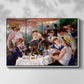 Front view of Luncheon of the Boating Party (Le Déjeuner des canotiers), 1880-1881 by Pierre-Auguste Renoir in a white floater framed canvas.