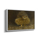 Angled view of An Eagle Owl (Berguv), 1905 by Bruno Liljefors in a white floater framed canvas.