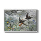 Common Swifts, 1886 by Bruno Liljefors in a white floater framed canvas wall art display.