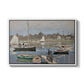 The Basin at Argenteuil, 1874 by Claude Monet in a white floater framed canvas wall art display.