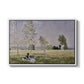 Summer (L'ete), 1874 by Claude Monet in a white floater framed canvas wall art display.