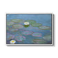 Water Lilies (Nymphéas), 1897-1899 by Claude Monet in a white floater framed canvas wall art display.