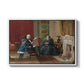 The Brown Family, 1869 by Eastman Johnson in a white floater framed canvas wall art display.