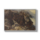 High Mountain Study, c. 1870 by Edward Theodore Compton in a white floater framed canvas wall art display.