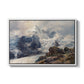 The Grossglockner, 1880 by Edward Theodore Compton in a white floater framed canvas wall art display.