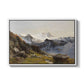 The Großglockner from the Prager Hut, 1890 by Edward Theodore Compton in a white floater framed canvas wall art display.