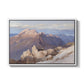 Hoher Göll from Watzmann-Hocheck, 1919 by Edward Theodore Compton in a white floater framed canvas wall art display.