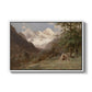 Landscape in the Caucasus, c. 1921 by Edward Theodore Compton in a white floater framed canvas wall art display.