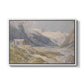 Shepherds (Pasterze), c. 1921 by Edward Theodore Compton in a white floater framed canvas wall art display.