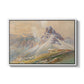 From the Dolomites, 1904 by Edward Theodore Compton in a white floater framed canvas wall art display.