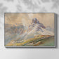 Front view of From the Dolomites, 1904 by Edward Theodore Compton in a white floater framed canvas.
