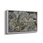 Angled view of Mödling II, 1918 by Egon Schiele in a white floater framed canvas.