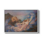 Twilight, 1914 by Evelyn De Morgan in a white floater framed canvas wall art display.