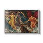 The Storm Spirits, 1900 by Evelyn De Morgan in a white floater framed canvas wall art display.