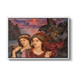 The Vision, 1914 by Evelyn De Morgan in a white floater framed canvas wall art display.