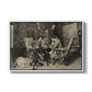 The Chess Players, 1858 by Ernest Meissonier in a white floater framed canvas wall art display.