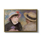 Boating Couple (Aline Charigot and Renoir), c. 1881 by Pierre-Auguste Renoir in a gold floater framed canvas wall art display.