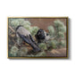 Hooded Crows (Kråkor), 1891 by Bruno Liljefors in a gold floater framed canvas wall art display.