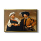 The Fortune Teller (Capitoline Version), c. 1599 by Caravaggio in a gold floater framed canvas wall art display.