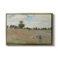 The Poppy Field near Argenteuil, 1873 by Claude Monet in a gold floater framed canvas wall art display.