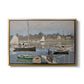 The Basin at Argenteuil, 1874 by Claude Monet in a gold floater framed canvas wall art display.