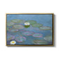 Water Lilies (Nymphéas), 1897-1899 by Claude Monet in a gold floater framed canvas wall art display.