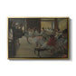 The Dance Class, c. 1873 by Edgar Degas in a gold floater framed canvas wall art display.