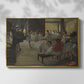 Front view of The Dance Class, c. 1873 by Edgar Degas in a gold floater framed canvas.
