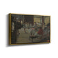 Angled view of The Dance Class, c. 1873 by Edgar Degas in a gold floater framed canvas.