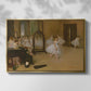 Front view of The Dancing Class, c. 1870 by Edgar Degas in a gold floater framed canvas.