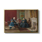 The Brown Family, 1869 by Eastman Johnson in a gold floater framed canvas wall art display.