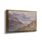 Angled view of Odenwinklkees with the Johannisberg, 1902 by Edward Theodore Compton in a gold floater framed canvas.