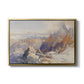 Col du Géant, 1903 by Edward Theodore Compton in a gold floater framed canvas wall art display.