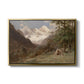 Landscape in the Caucasus, c. 1921 by Edward Theodore Compton in a gold floater framed canvas wall art display.